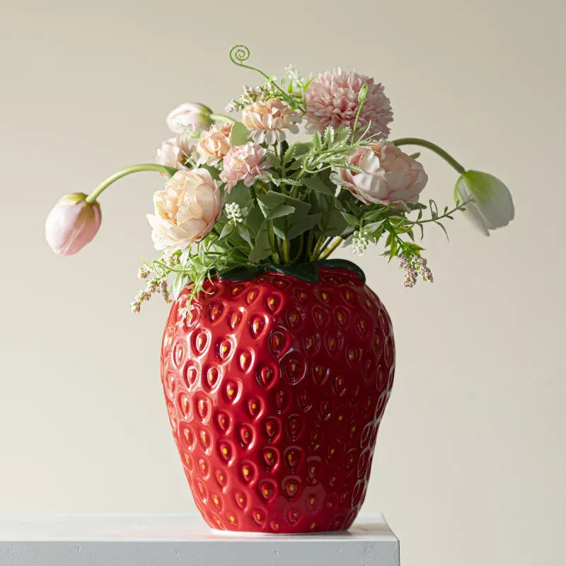 Vase Fraise en Céramique