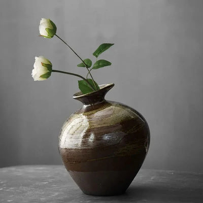 Vase en Terre Cuite Japonaise