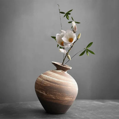 Vase en Terre Cuite Japonaise