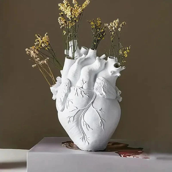 Vase Cœur Anatomique en Céramique