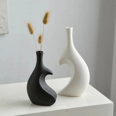 Vase en Forme de Cœur en Céramique