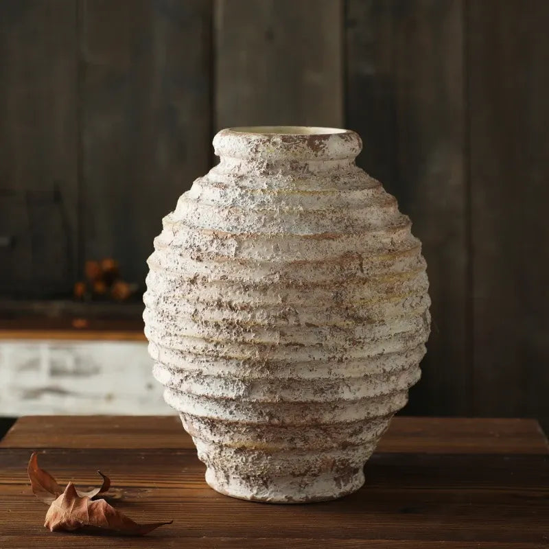 Vase en Terre Cuite de Poterie Rétro