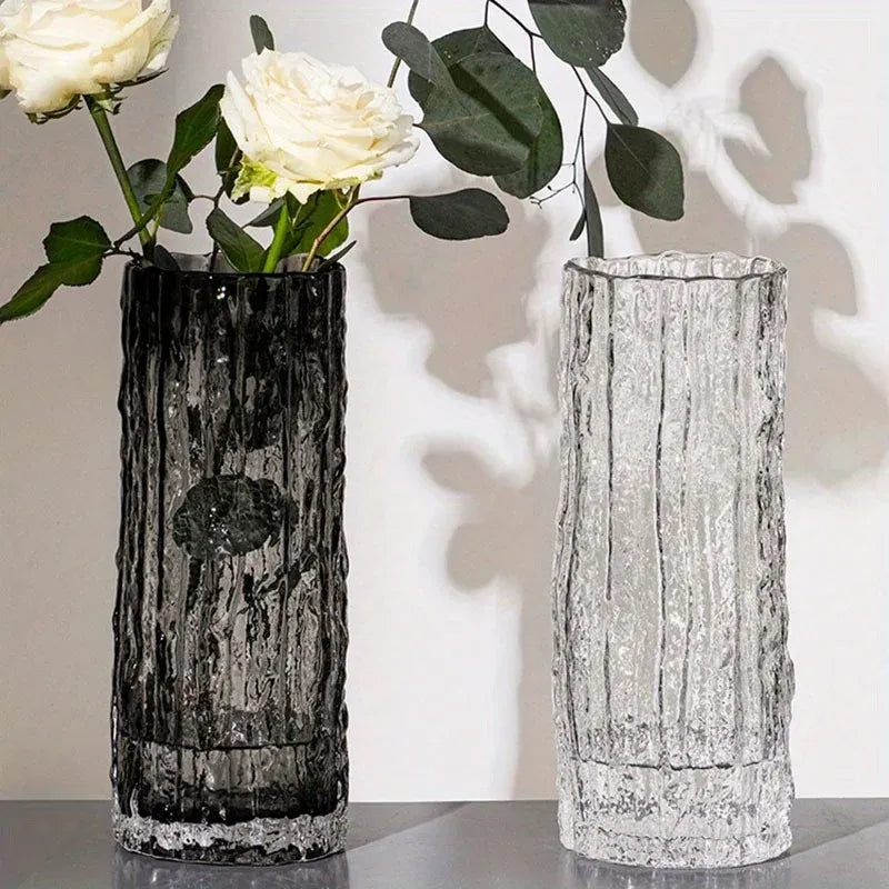 Vase Glacier en Verre Transparent