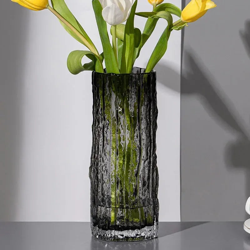 Vase Glacier en Verre Transparent