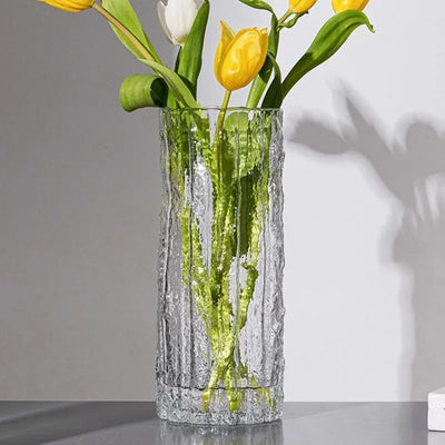 Vase Glacier en Verre Transparent